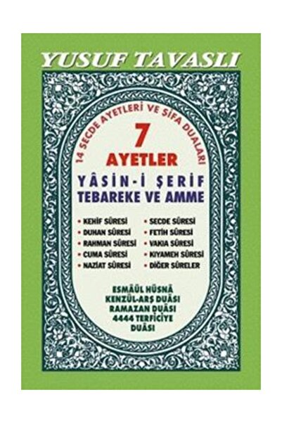 Genel Markalar 7 Ayetler Yasin-i Şerif ve Dualar dergi Boy Yusuf Tavaslı
