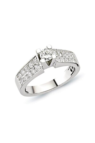 BİLEZİKHANE Tektaş Pırlanta Yüzük 0.90 Ct G-vs 5.80 Gram 18 Ayar Altın