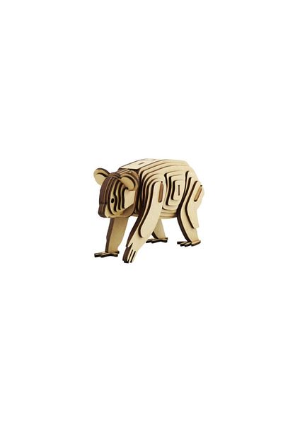 3D SERGİ 3d Wooden Koala Model 57 Pieces