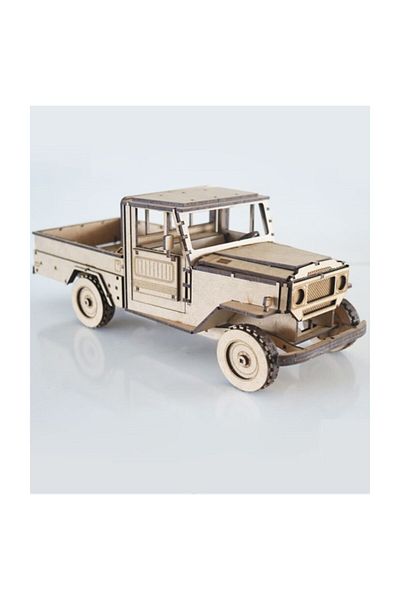 3D SERGİ 3D Wooden Lc Pickup Truck Model 135 Pieces