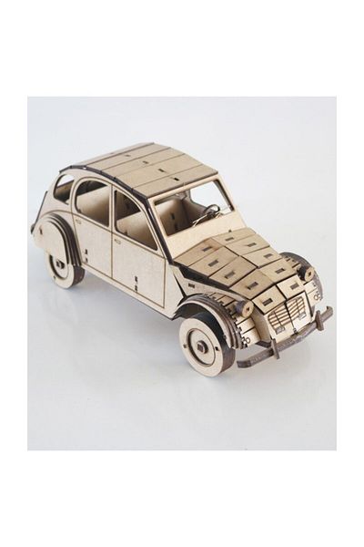 3D SERGİ 3d Wooden Car 2cv 1975 Model 119 Pieces