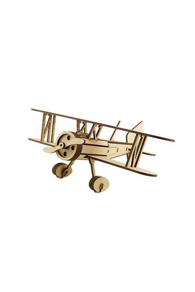 3D SERGİ 3d Wooden Curtiss Goshawk Airplane Model 50 Pieces