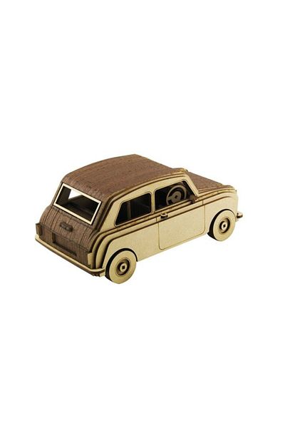 3D SERGİ 3D Wooden Mini Cooper Car Model 98 Pieces
