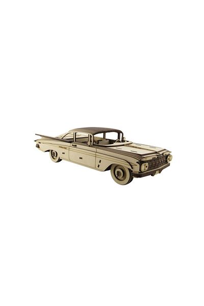 3D SERGİ Wooden Puzzle, 3d Wooden C. Impala 1959 Model 219 Pieces