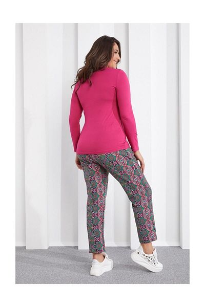 Seamoda Half Fisherman Basic Tshirt Fuchsia
