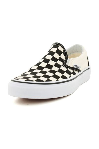 Vans 000EYEBWW1-R Vans klasické nazouvací unisex sportovní boty bílé