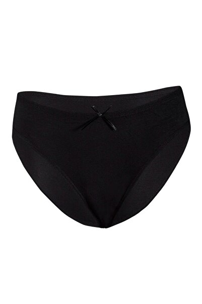 YILDIZ Συσκευασία 3 τεμαχίων γυναικεία μαύρα εσώρουχα μπικίνι από μπαμπού λύκρα