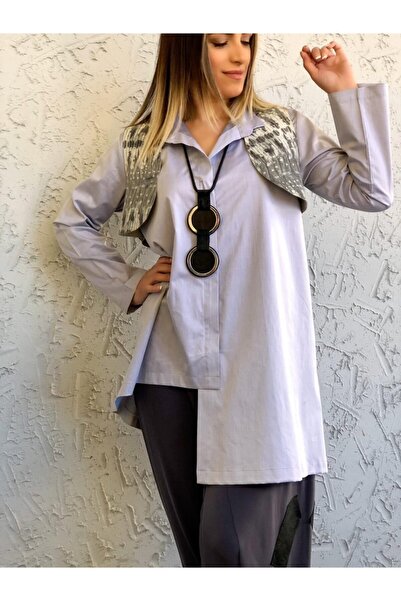 AGG TASARIM قلادة جلدية مع حلقة معدنية