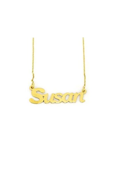 BİLEZİKHANE Isim Kolye Tek Isimli 3,30 Gram 14 Ayar Altın