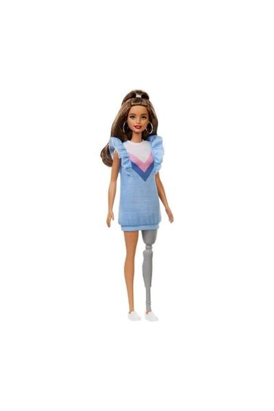 Barbie Fashionistas Bebek ve Aksesuarları Protez Bacaklı FXL54-FBR37