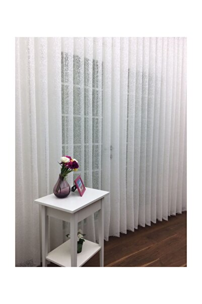 Esse Home Special Knitted Textured Tulle Curtain, 400x250, Sparse Pleat, 1/2