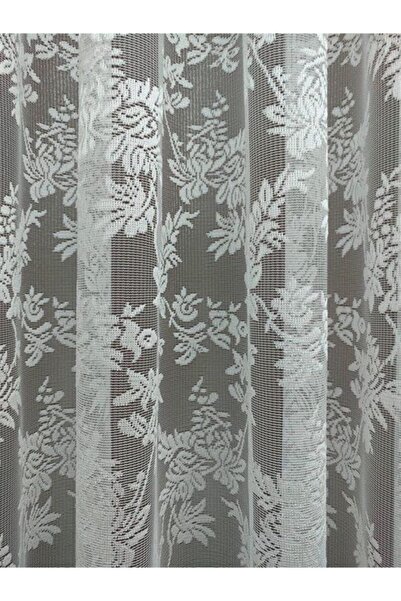 Esse Home Çiçek Desenli Fransız Dantel Tül Perde, 550x250, Sık Pile, 1/3