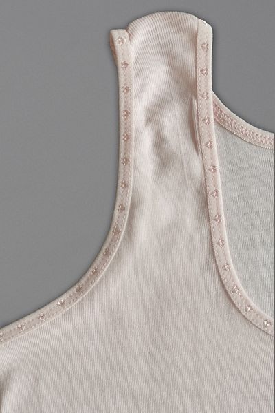 ali altun iç giyim Girl's Pink Wide Strap Tank Top
