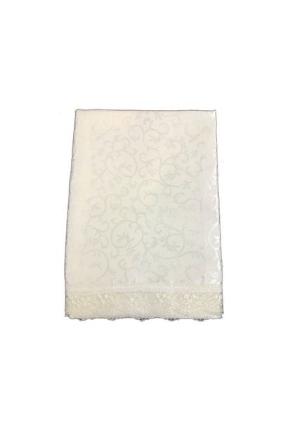 GELİN ÇEYİZ French Dretless Laced Tablecloth Cream 160x220