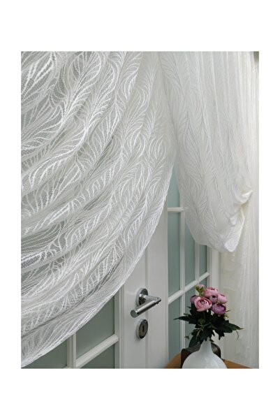 Esse Home Özel Örme Dokulu Kruvaze Tül Perde, 200x250, Kravuze, 1/4