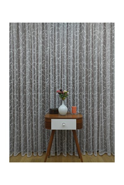 Esse Home Perdea din tul cu dantelă franțuzească cu model sportiv, 150x260, p...