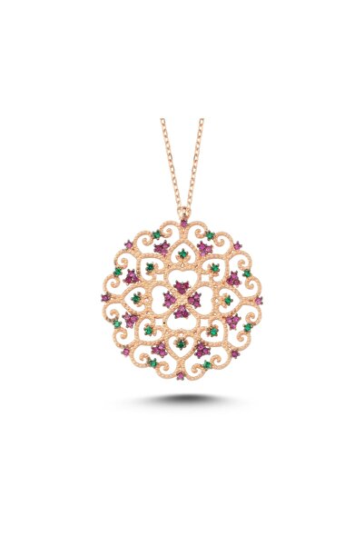 Kadın Gümüş Kolye Osmanlı Çeşmi Bülbül