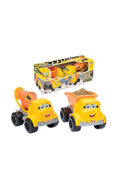 Doğan Oyuncak Dünyası طقم شاحنة بناء مزدوج - طقم شاحنة بناء مزدوج - طقم مركبا...