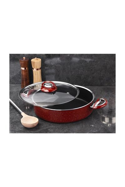 Taç Granite Flat Pot 22 cm