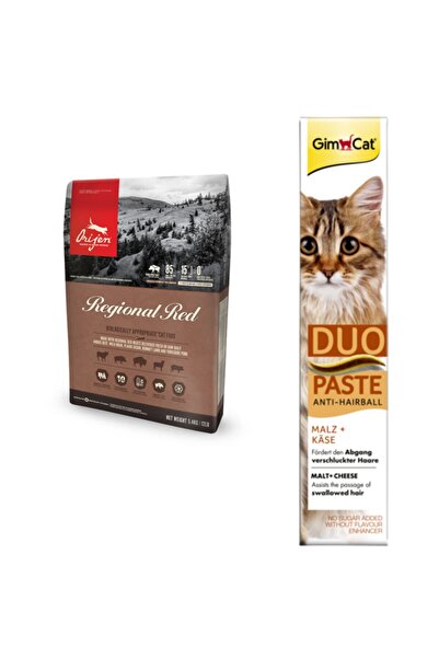 Orijen Regional Red Yetişkin Ve Yavru Kedi Maması 1,8 kg Gimcat Duo Paste Pey...
