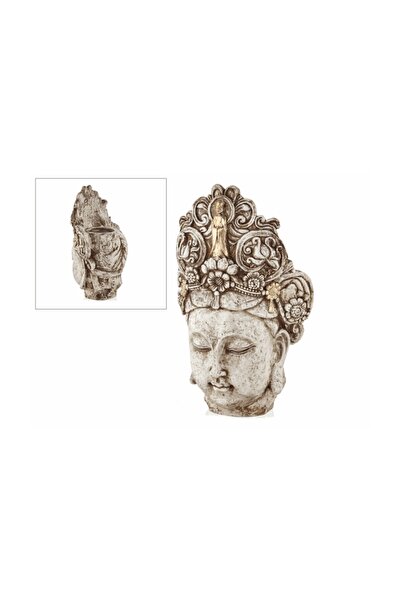 SETABIANCA Buddha Kadın Mumluk Beyaz Eskitme