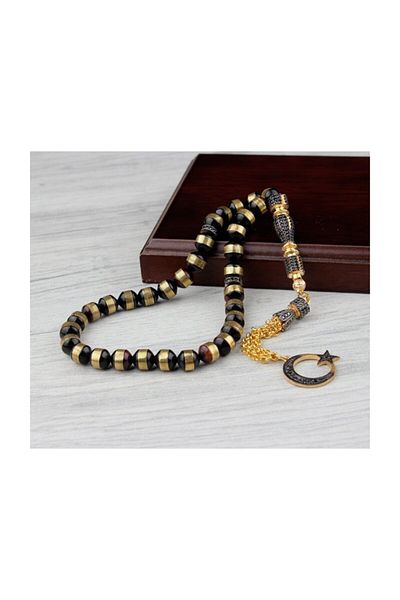 Tesbihsepetim Silver Zircon Stone - Imame and Tasseled Kuka Rosary