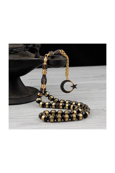 Tesbihsepetim Silver Zircon Stone - Imame and Tasseled Kuka Rosary