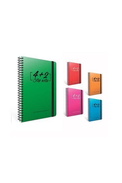 Gıpta Pasul 4 în carouri+2 dungi 150 coli Pp Cover Notebook 17x24 Dimensiune 5 buc.