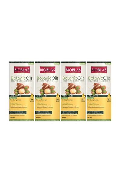 Bioblas Shampoo 360ml Argan Oil Extract Argan Shampoo 4 Pieces