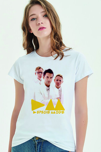 QIVI Depeche Mode Štampano bela ženska majica