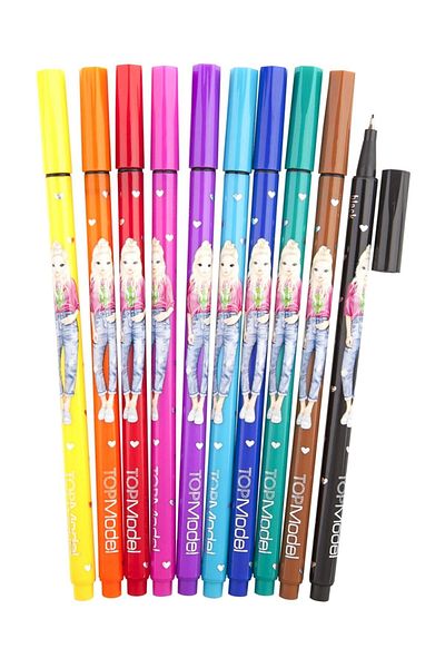 Top Model 10-Piece Felt Tip Pen 6321