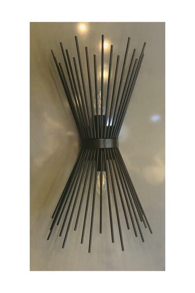 Rsylight الرجعية الكبيرة القنفذ الشمعدان الأسود ريفي الشمعدان امفولدر 2xe27