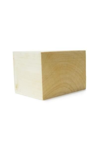 Rox Wood Ham Kuksalık Ağaç 10x10x15 Cm Akçaağaç