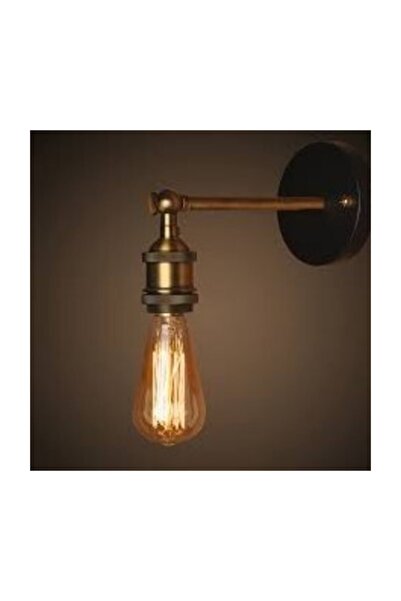 Rsylight Retro Eskitme Mafsallı Sade Aplik Rustik Duvar Aplik