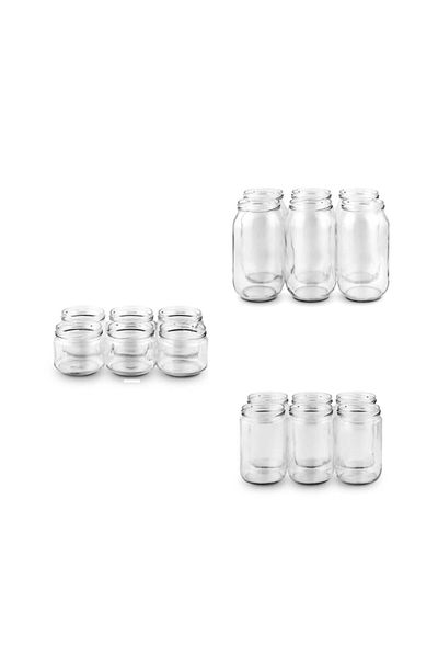 Sarkap 660 Cc Lidless Glass Jar Set with Shirin