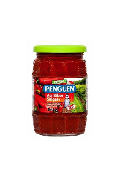 Penguen Acı Biber Salçası 360 Gr (cam Kavanoz)