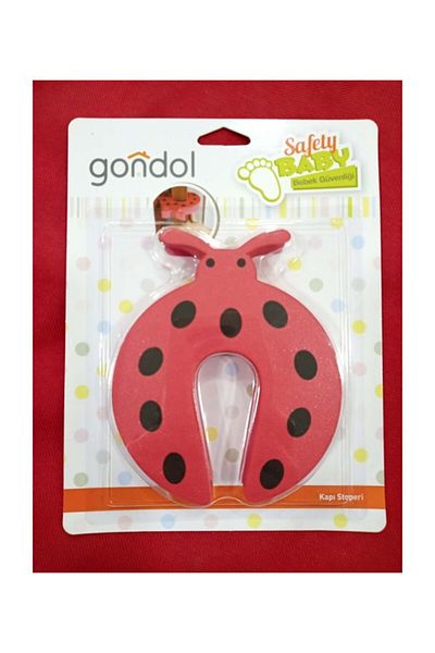 Gondol Unisex Child Red Door Stopper Door Safety G-90901
