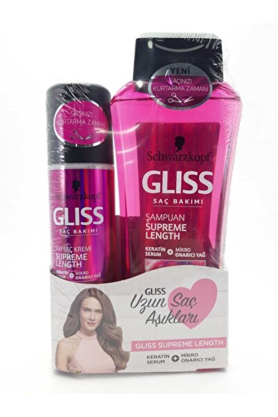 Gliss Supreme Length Shampoo + Liquid Conditioner Ease in Combing
