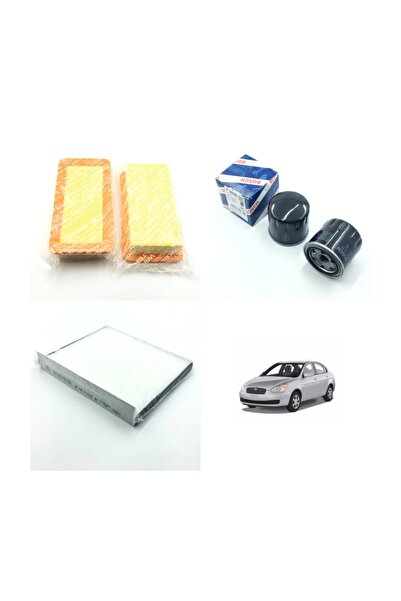 Bosch Hyundai Accent Era 1.4 - 1.6 Benzin Ve Lpg (2006 - 2012) Filtre Bakım Seti