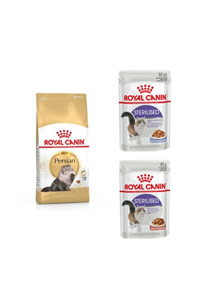 Royal Canin Persian Iran Yetişkin Kuru Kedi Maması 2 kg + 2 Adet Sterilised Kısır Kedi Yaş Maması 85 gr
