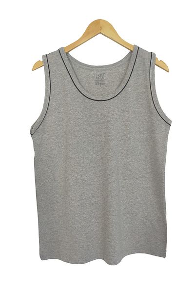 Raf Coll Μπλουζάκι Unisex Basic Striped Grey