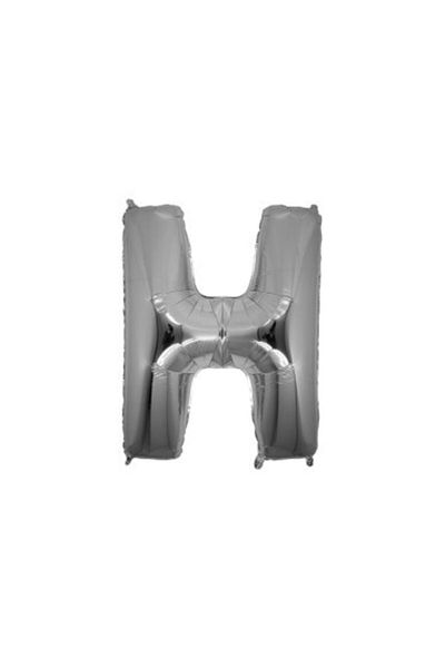 Deniz Party Store 16" Inch (H) Letter Silver Foil Balloon