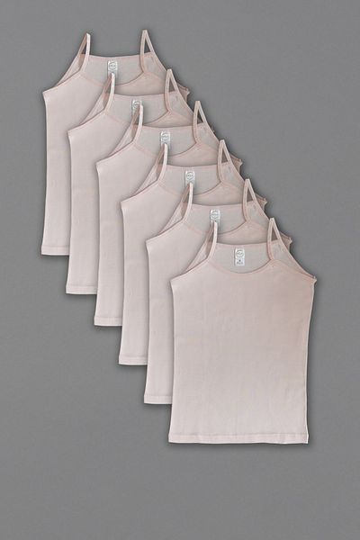 ali altun iç giyim Girl's Pink String Tank Top - 6 Pieces