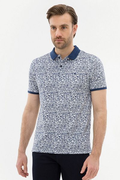 Pierre Cardin Μπλουζάκι Polo Neck Slim Fit Navy Blue