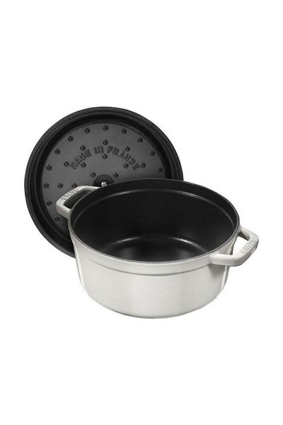 STAUB La Cocotte Cast Pot, 20 Cm| Truffle White| Round| Cast Iron
