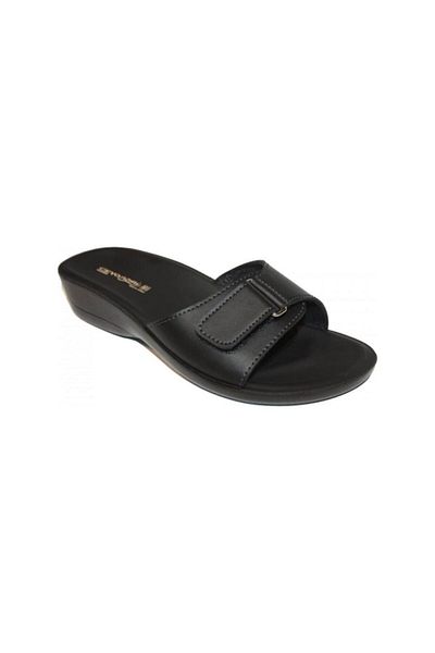 Ceyo Siena-4 Black Orthopedic Slippers