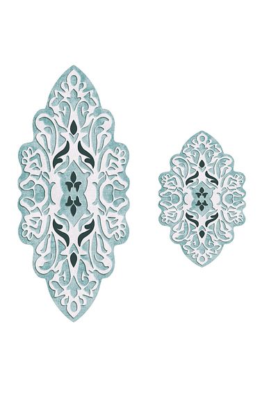 Alanur Home Set de baie din 2 piese Alanur Milas tăiat cu laser St 210101 mv