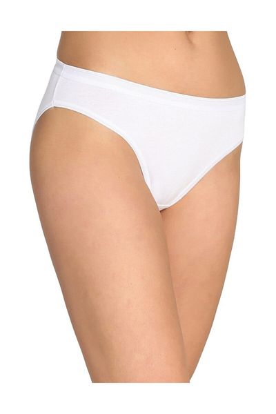 Tutku Pachet de 6 chiloți bikini pentru femei (albi)