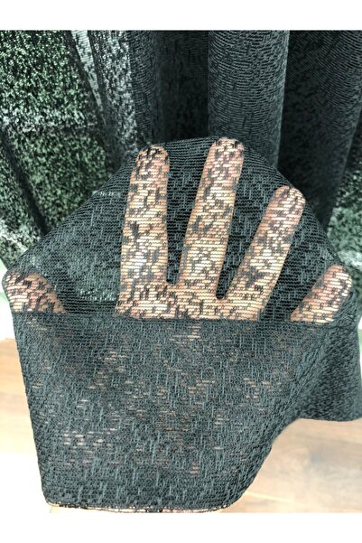 Esse Home Black Plain Tulle Curtain Skirt Folded, 150x250, Sparse Pleat, 1/2