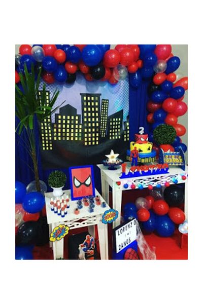 MERİ PARTİ Siderman Concept 100 Balloon and Balloon Chains